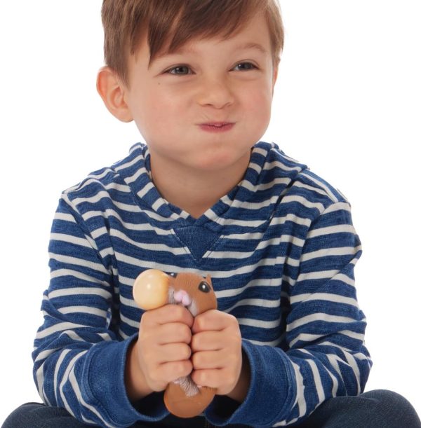 Schylling Chonky Cheeks Hamster - Squishy Squeeze Toy - Color May Vary - Age 3+ (Pack of 1)