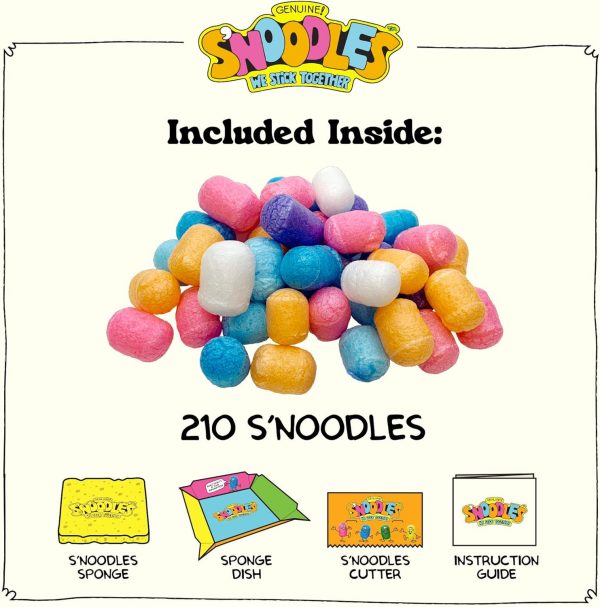 Schylling S'Noodles - Creative Building Craft Kit - Just Add Water - Ages 4 and Up - One Kit