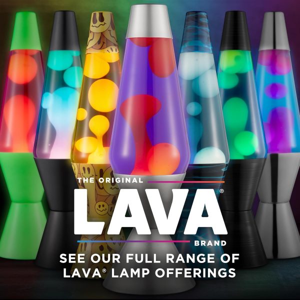 The Original Lava? Lamp - 14.5 Gunmetal Grey - Classic Liquid Motion Lamp - Tri-Colored Green/Blue/Purple - Item #2098 (Amazon Exclusive)